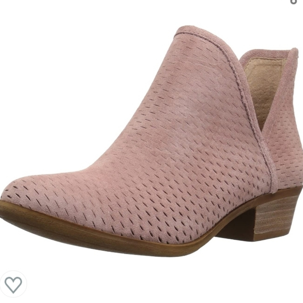 BNWT Lucky Brand Baley Perforated Blush Ankle Boot